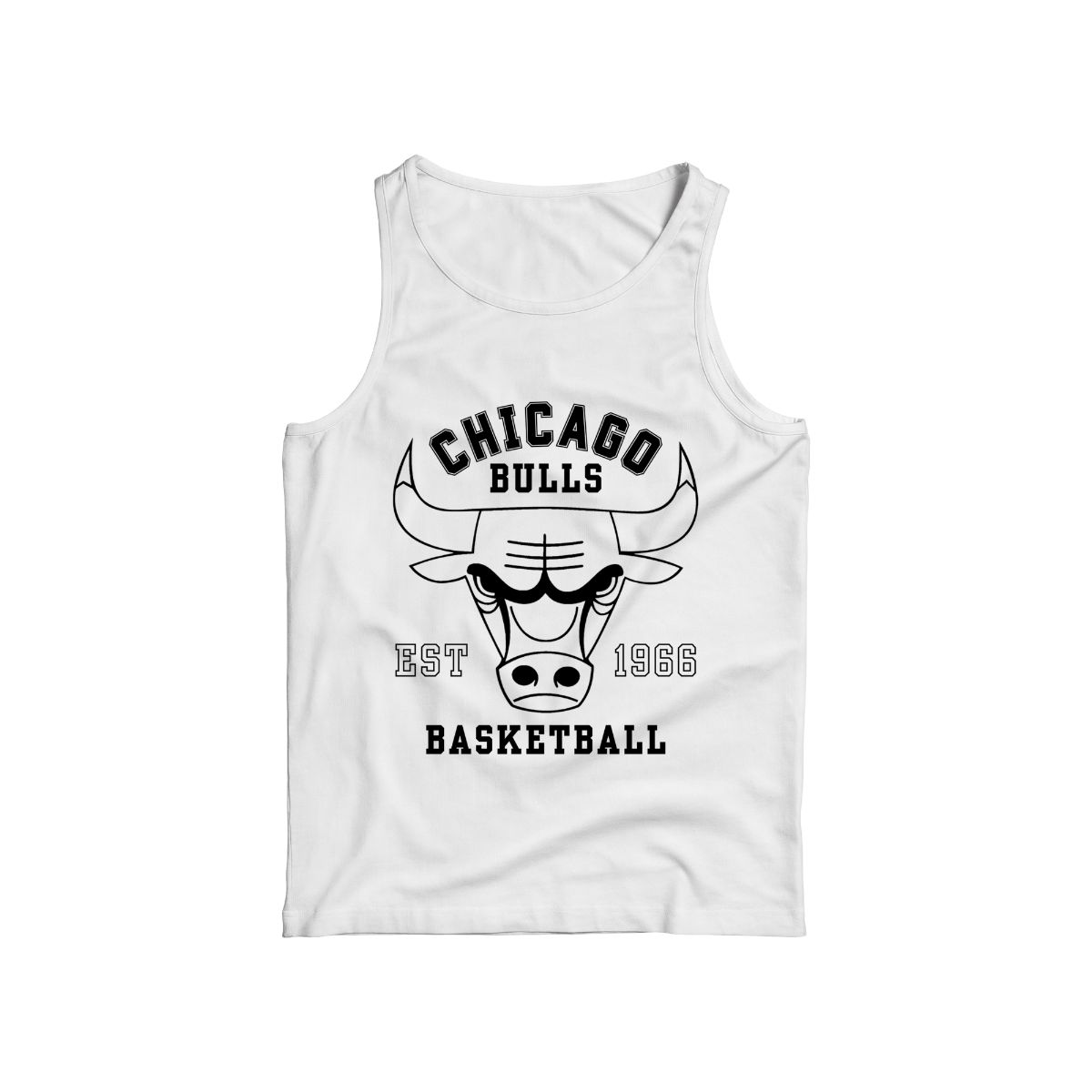 Bulls Split Black White Basketball T-Shirt Streetwear Graphic Tee
