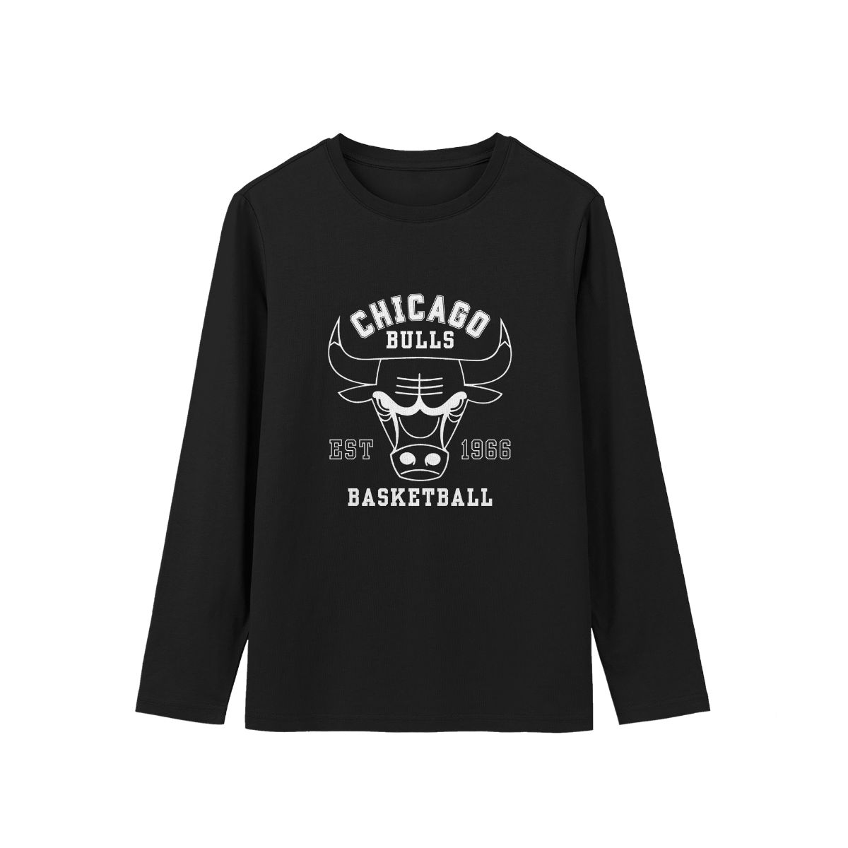 Bulls Split Black White Basketball T-Shirt Streetwear Graphic Tee