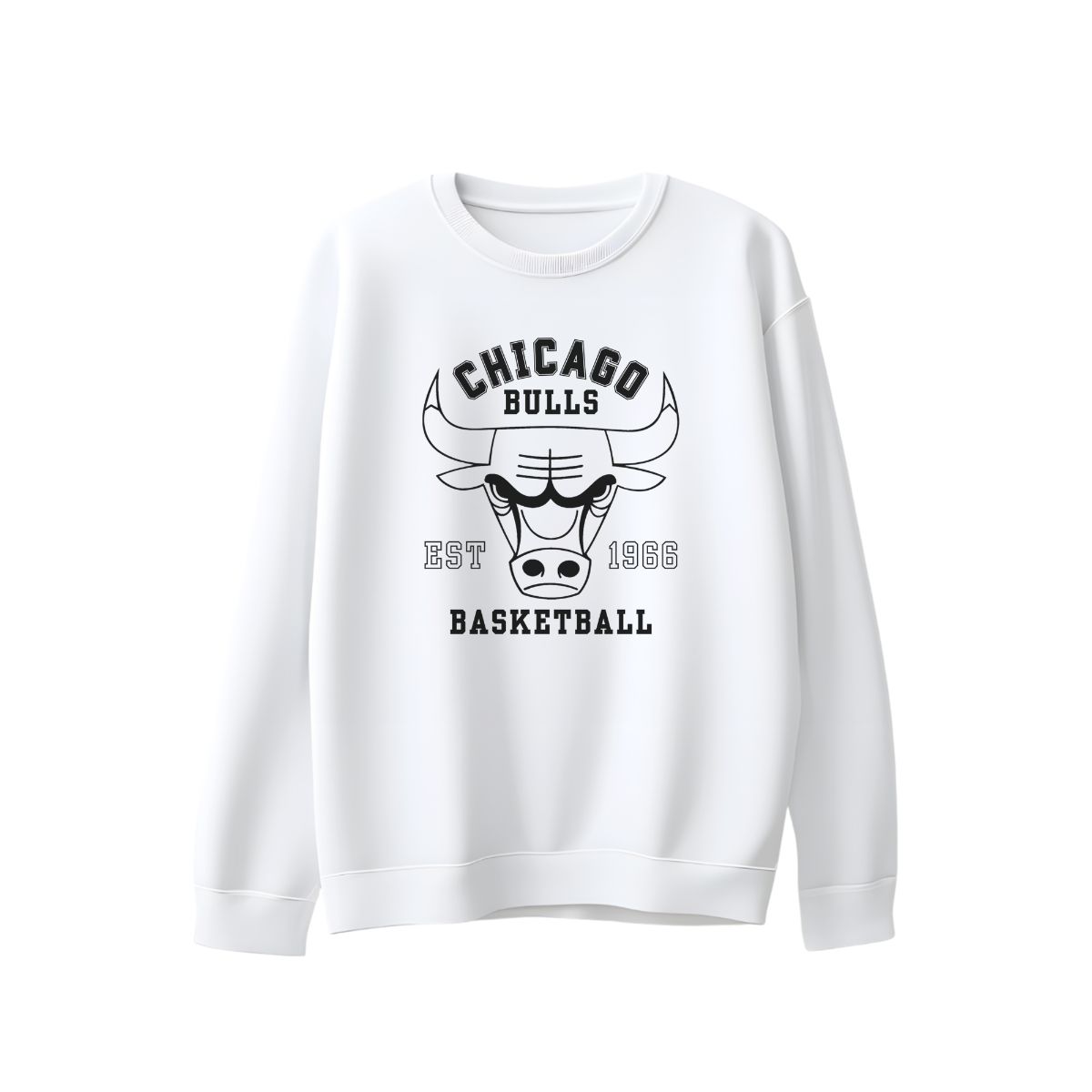 Bulls Split Black White Basketball T-Shirt Streetwear Graphic Tee