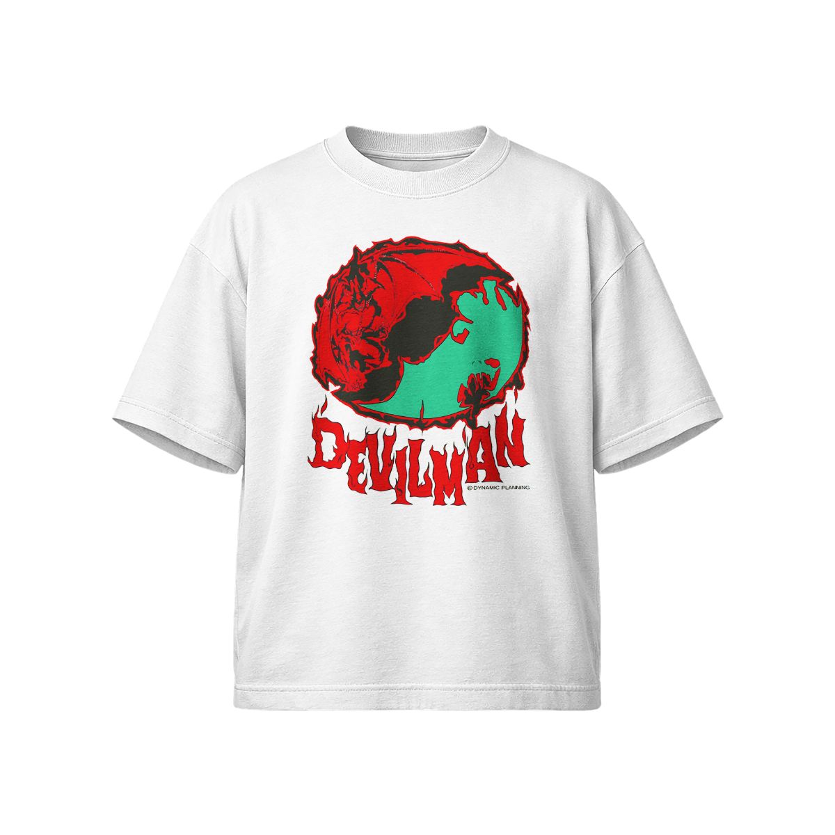Vintage Devilman Anime Graphic T-Shirt Retro Manga Demon Streetwear Unisex Tee