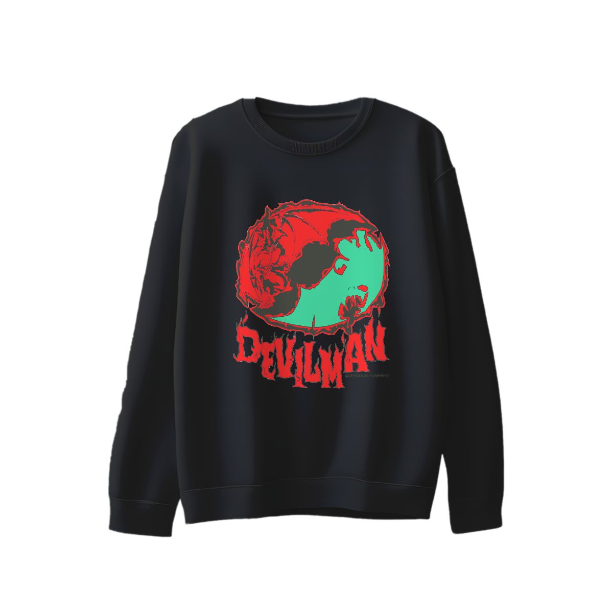 Vintage Devilman Anime Graphic T-Shirt Retro Manga Demon Streetwear Unisex Tee