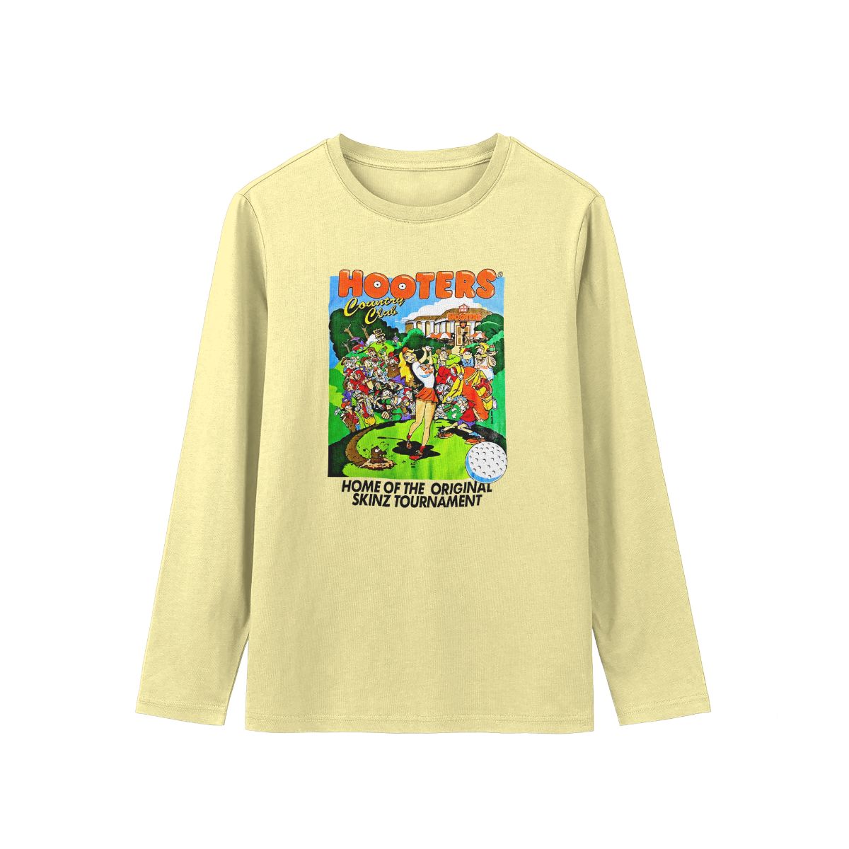 Vintage Hooters Country Club Graphic T-Shirt Retro Cartoon Golf Streetwear Unisex Tee