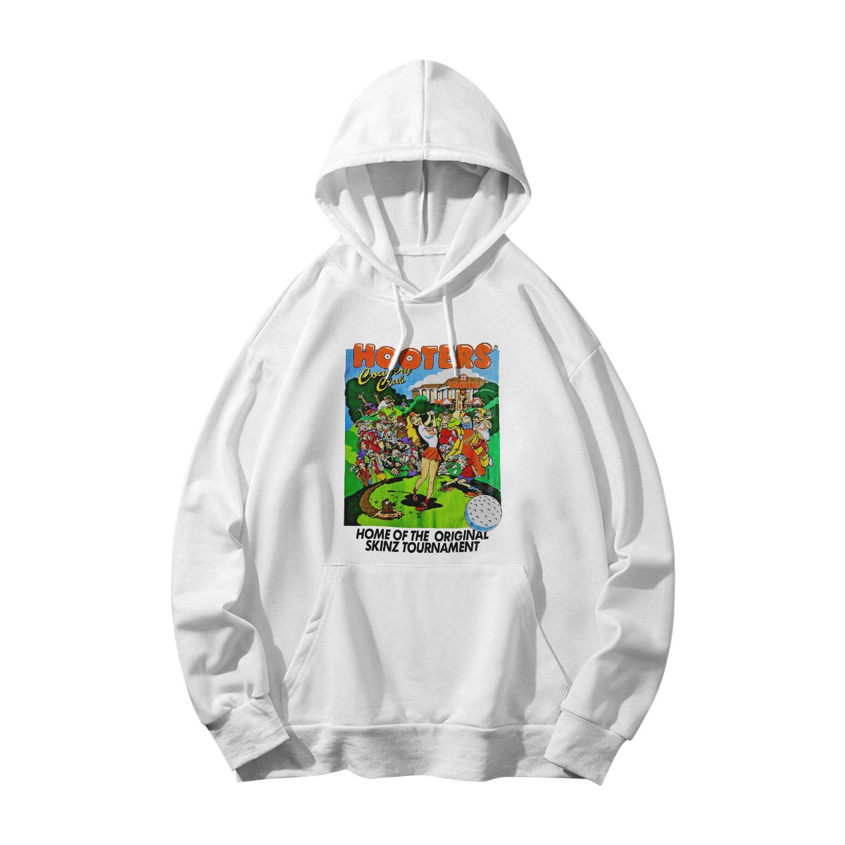 Vintage Hooters Country Club Graphic T-Shirt Retro Cartoon Golf Streetwear Unisex Tee