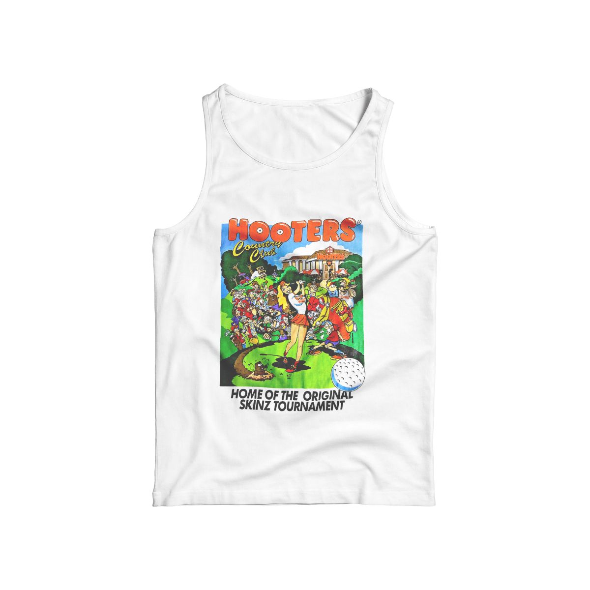 Vintage Hooters Country Club Graphic T-Shirt Retro Cartoon Golf Streetwear Unisex Tee