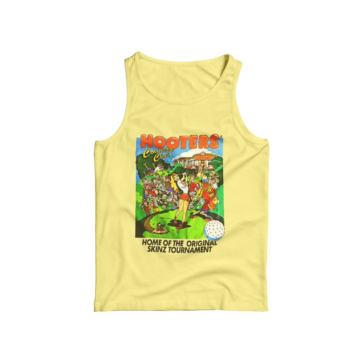 Vintage Hooters Country Club Graphic T-Shirt Retro Cartoon Golf Streetwear Unisex Tee