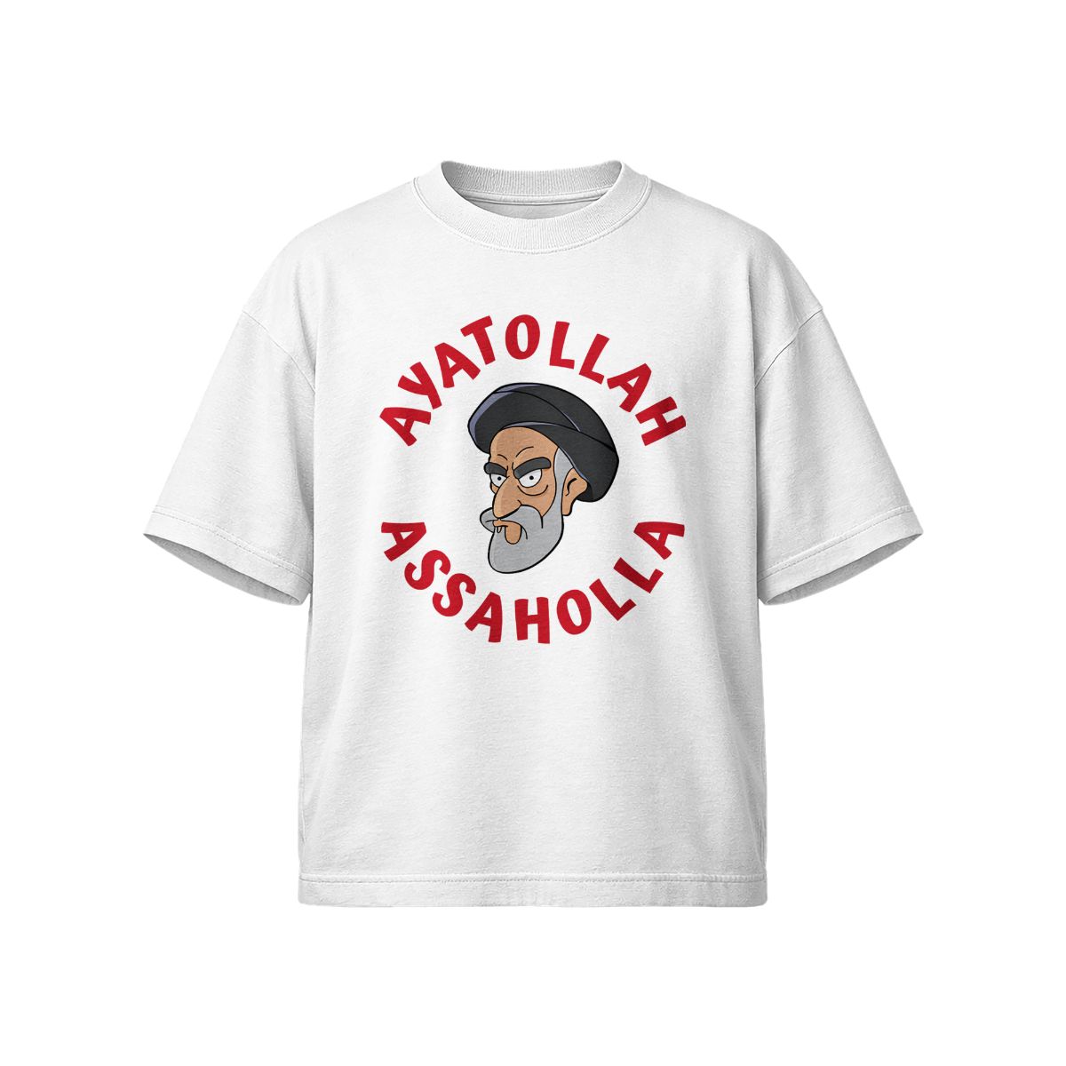 Bold Cartoon Graphic T-Shirt – Vintage Satirical Streetwear Tee