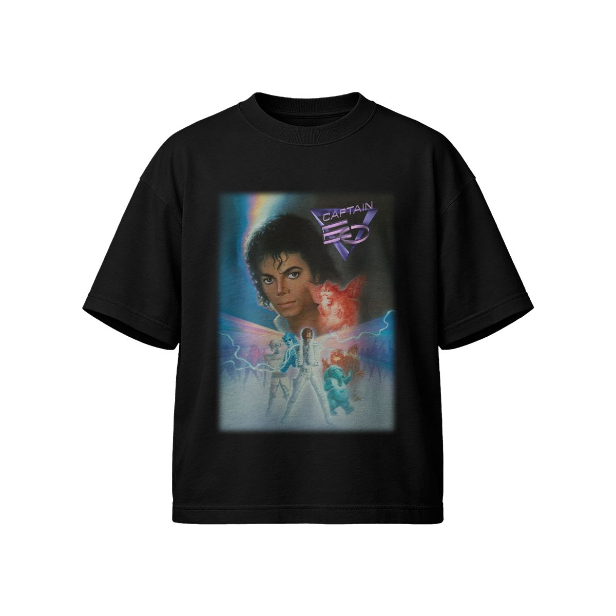 Retro Captain EO Movie Graphic T-Shirt – 80s Sci-Fi Vintage Style Unisex Tee