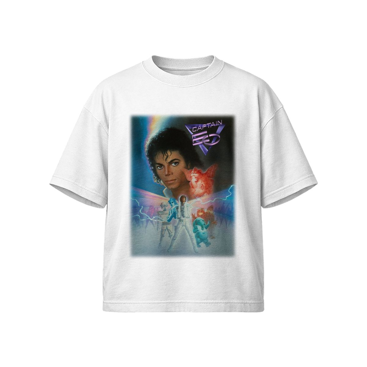 Retro Captain EO Movie Graphic T-Shirt – 80s Sci-Fi Vintage Style Unisex Tee