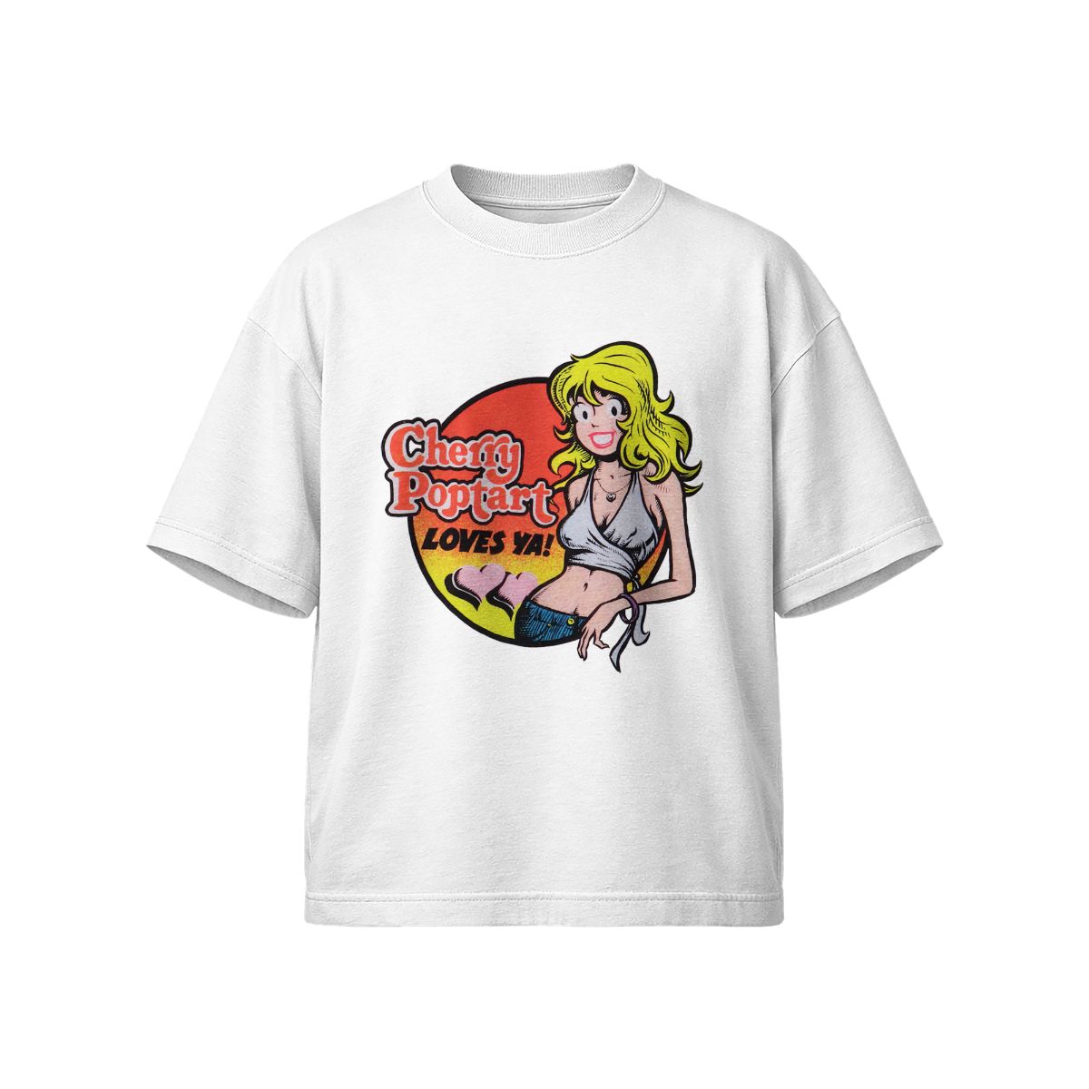 Retro Cartoon Girl Graphic T-Shirt – Vintage Pop Art  Tee