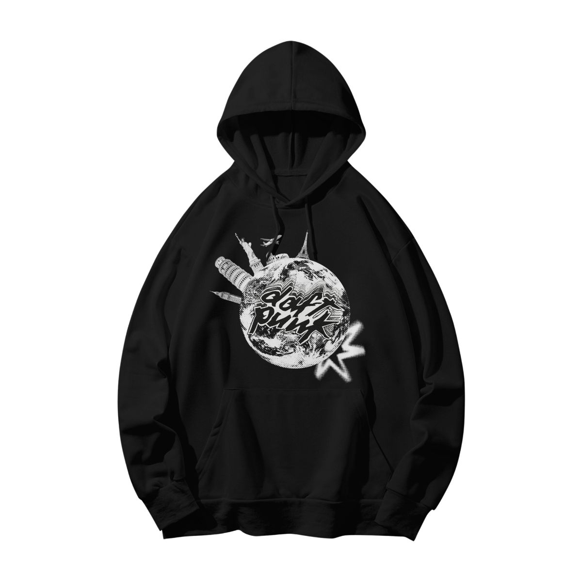 Douft Punk World Tour Graphic T-Shirt – Vintage Electronic Music Streetwear Tee