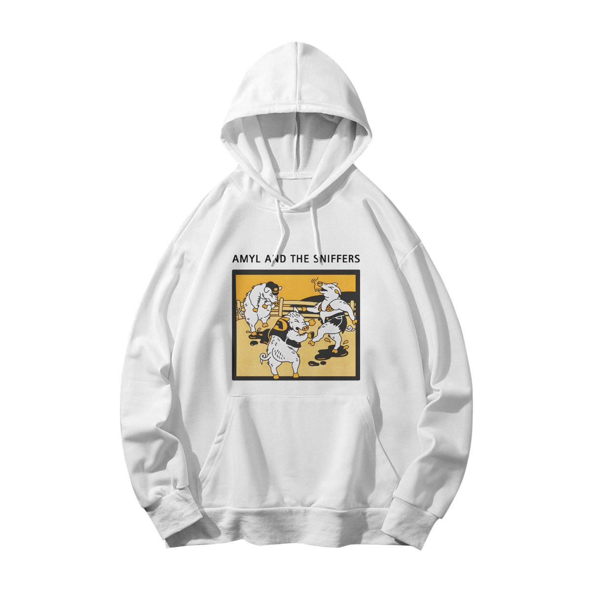 Funny Pig Wrestling T-Shirt – Cartoon Farm Humor Graphic Tee