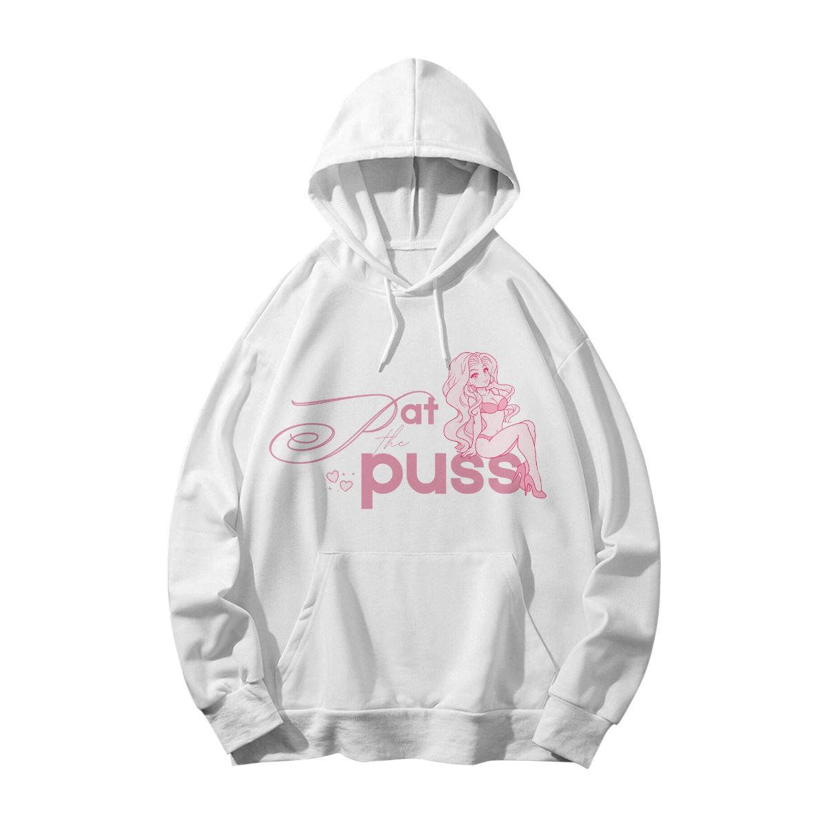 Cute Cartoon Girl Graphic T-Shirt – Kawaii Aesthetic Pink Streetwear Tee