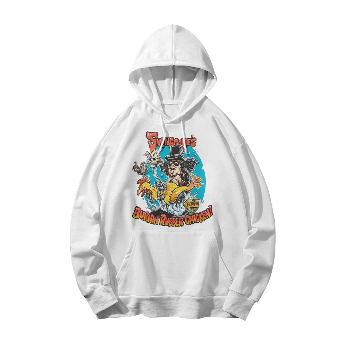 SVENGOOLIE’S BURNIN RUBBER CHICKEN! Funny Horror Retro Graphic Tee