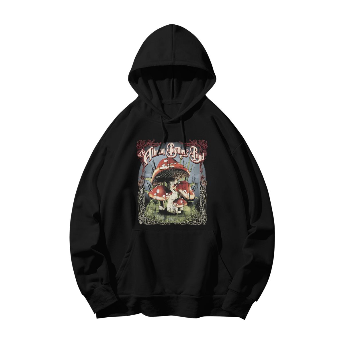 Allman Brothers Band Vintage Mushroom Graphic T-Shirt – Classic Rock Retro Tee