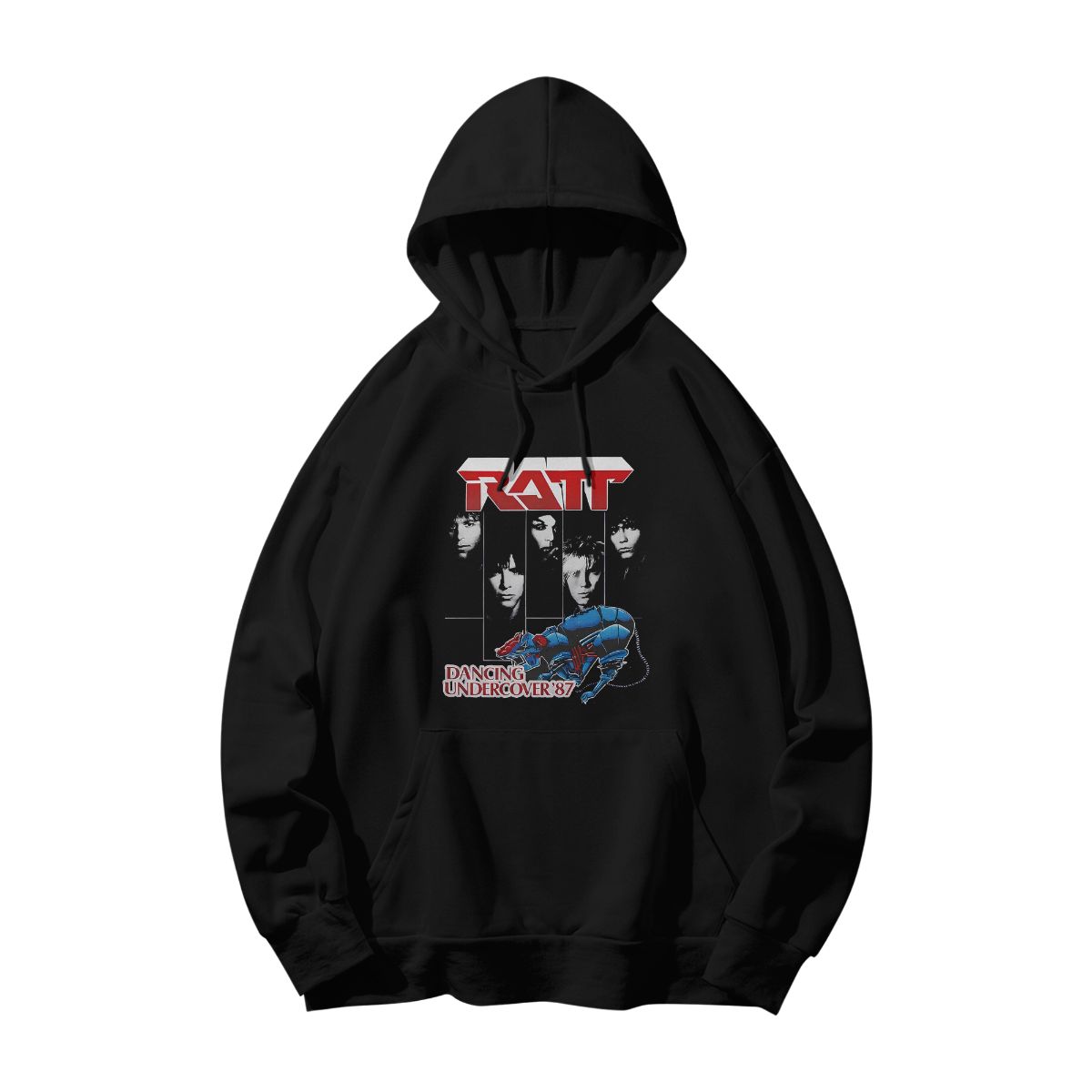 Poison and Ratt Dancing Undercover 87 Vintage Band T-Shirt – 80s Rock Graphic Tee