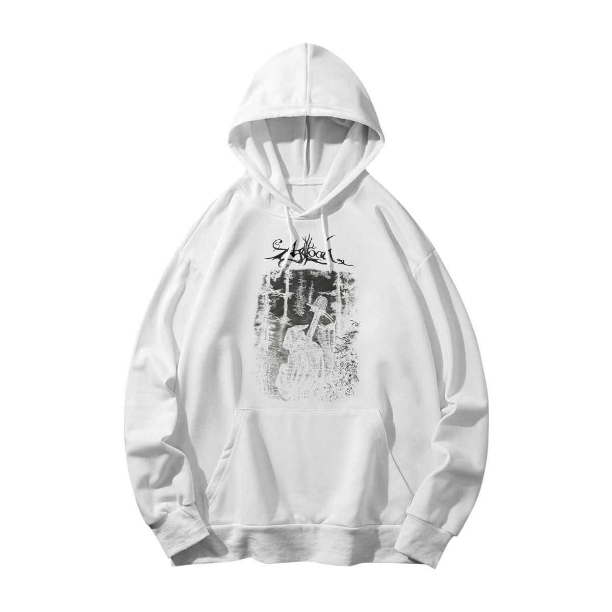 Dark Forest Grim Reaper AGGALOCH T-Shirt – Vintage Gothic Nature Graphic Tee