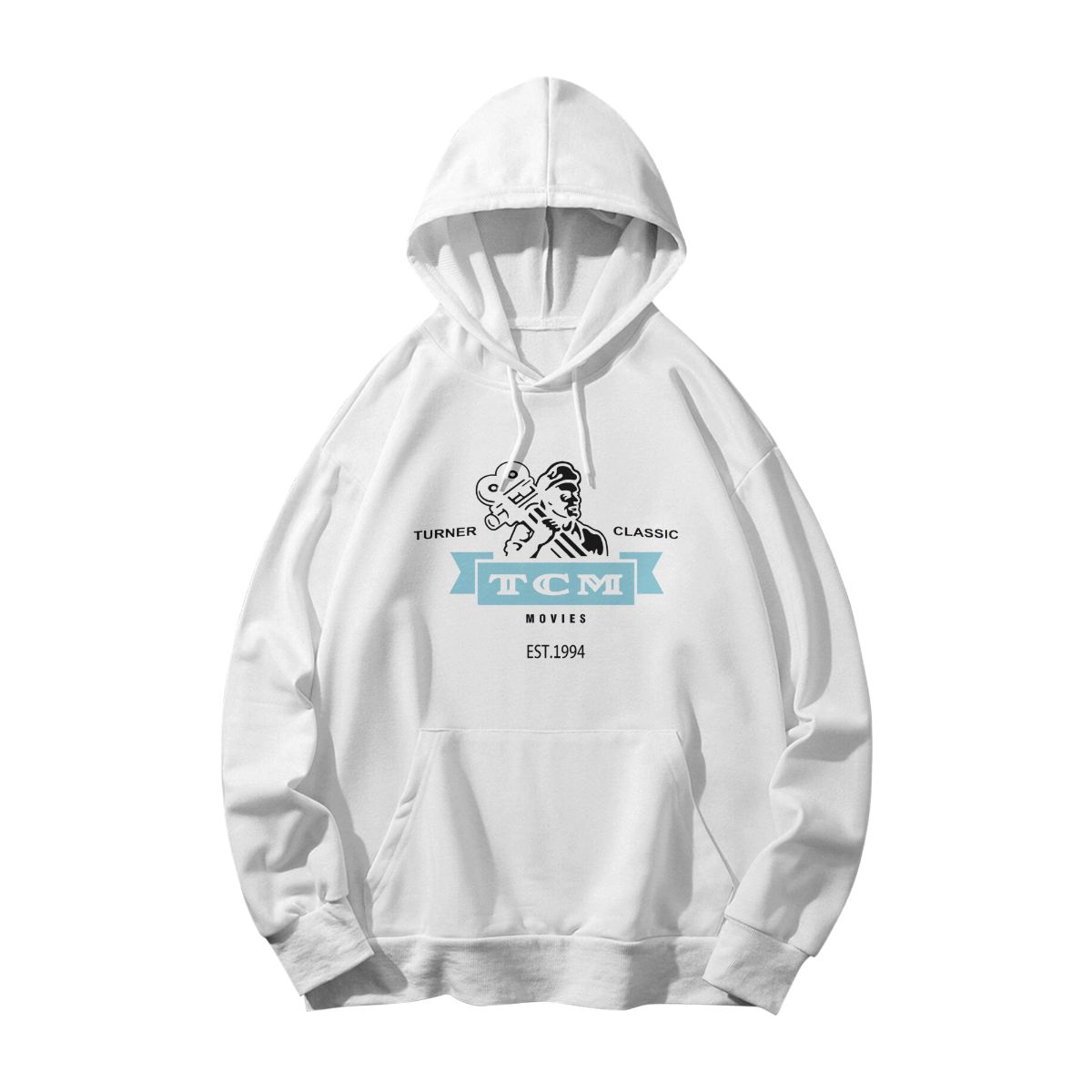 Minimalist Abstract Blue Graphic T-Shirt – " Turner Classic Movies" Modern Simple Aesthetic Tee