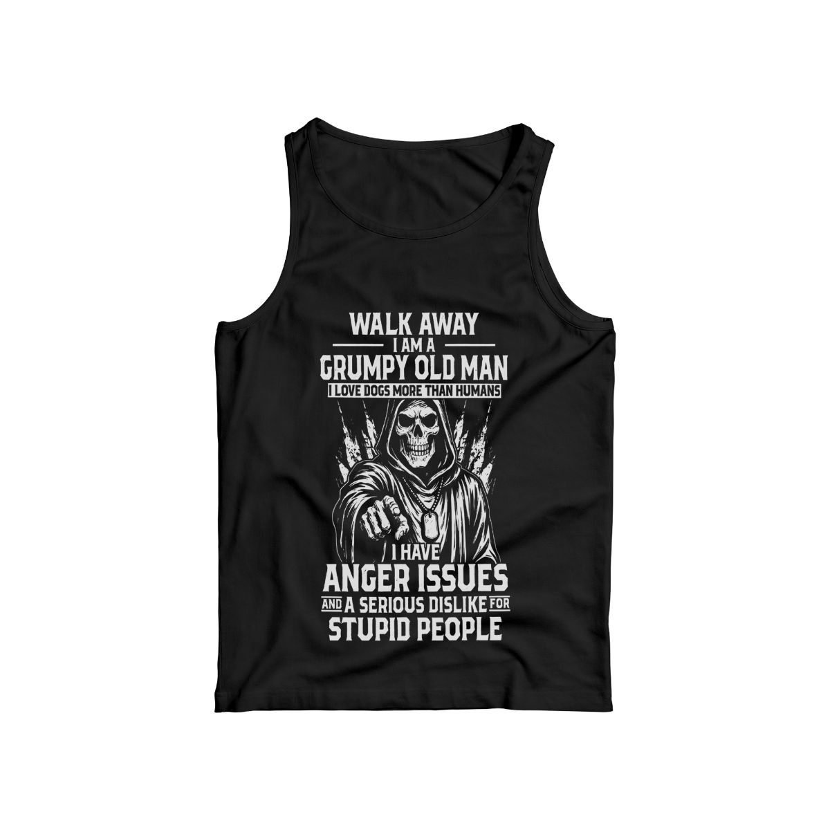 Grumpy Old Man Shirt Funny Skull Tee – Sarcastic Humor Graphic T-Shirt