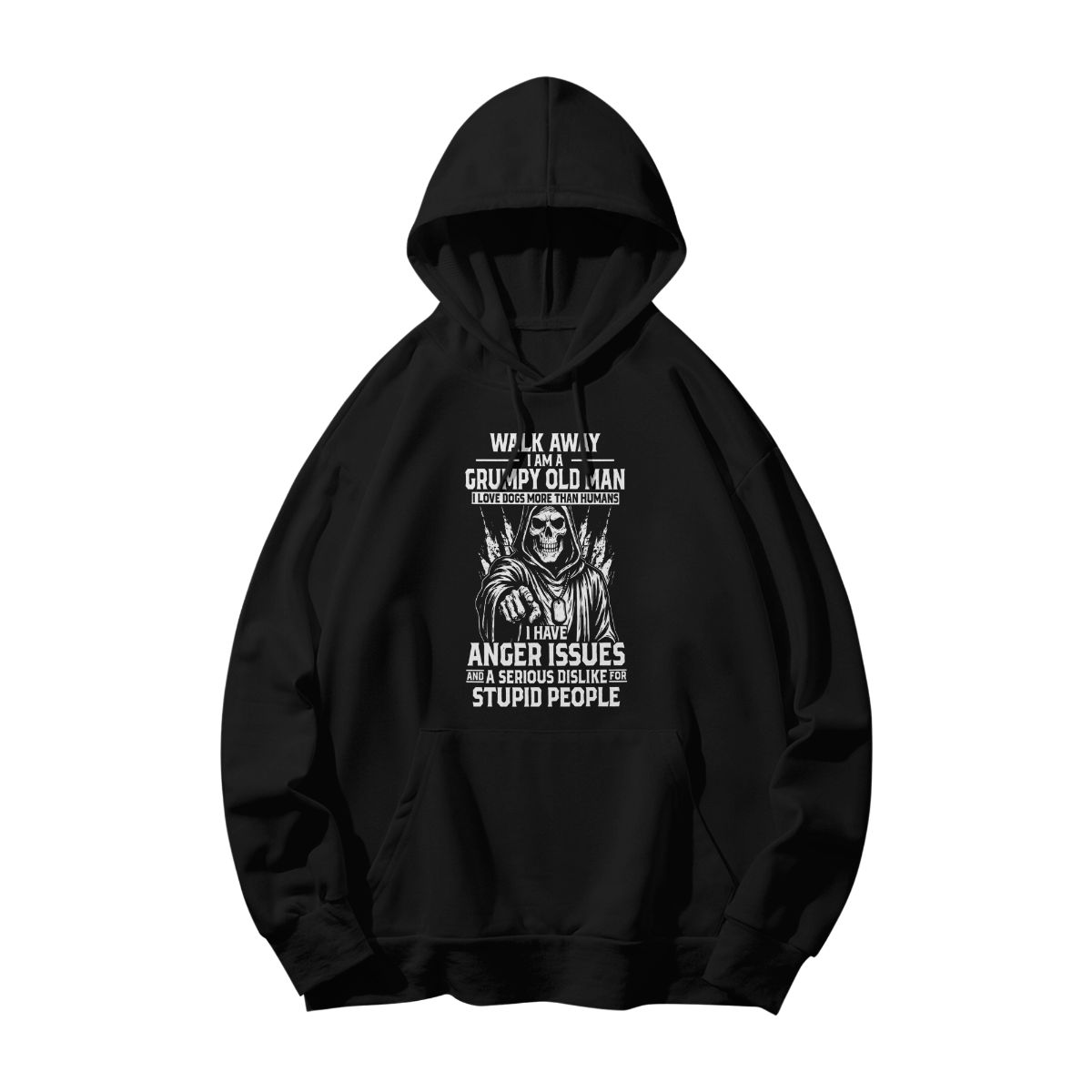 Grumpy Old Man Shirt Funny Skull Tee – Sarcastic Humor Graphic T-Shirt