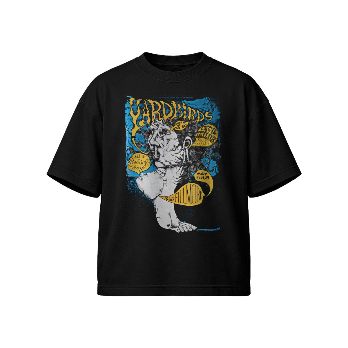The Yardbirds Vintage Poster Shirt – Psychedelic Rock Band Tee