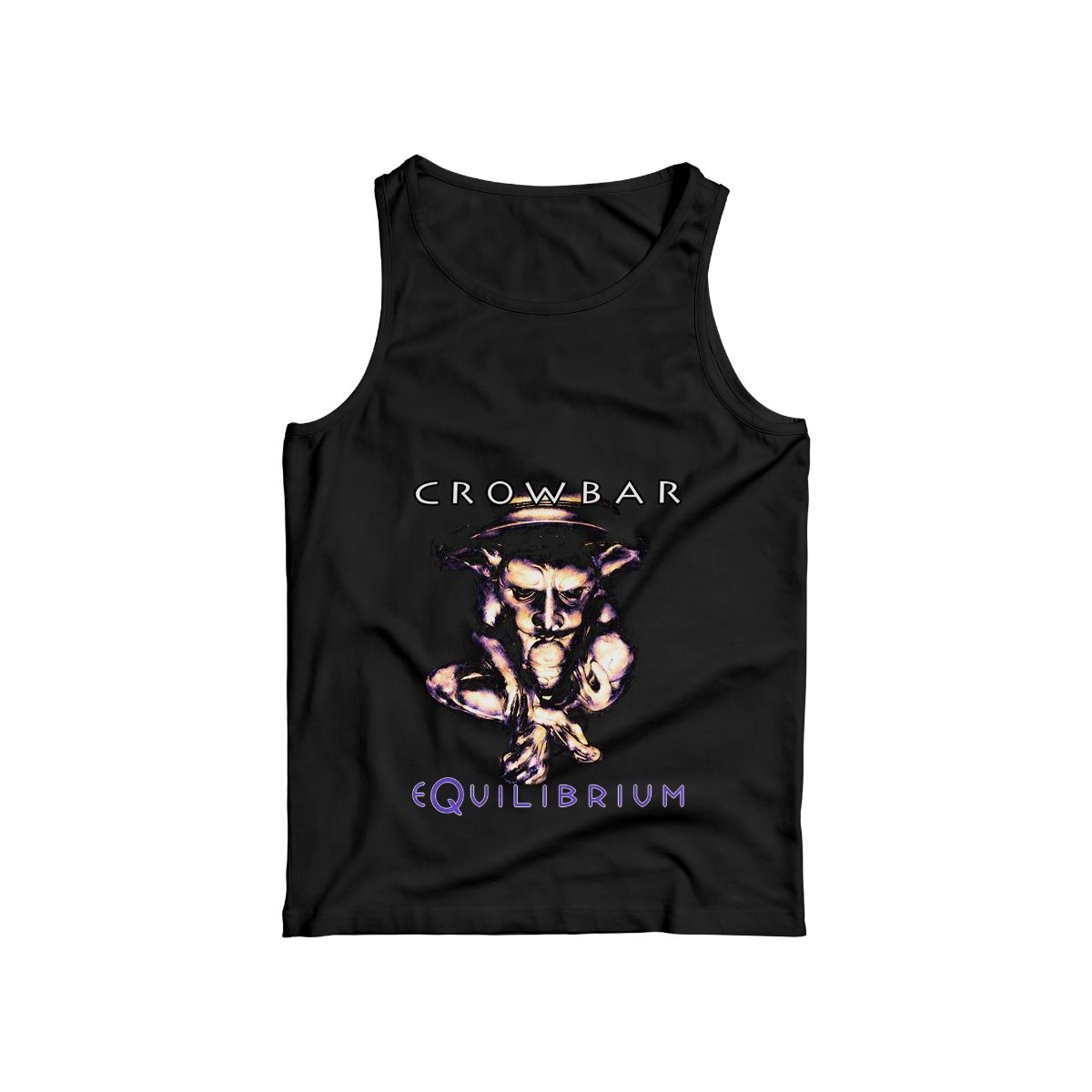 Crowbar Equilibrium Graphic T-Shirt – Heavy Metal Vintage Band Style Tee