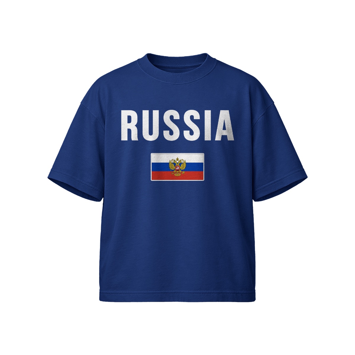Russia Flag T-Shirt – Minimalist Typography Graphic Tee, Russian Pride Streetwear Shirt