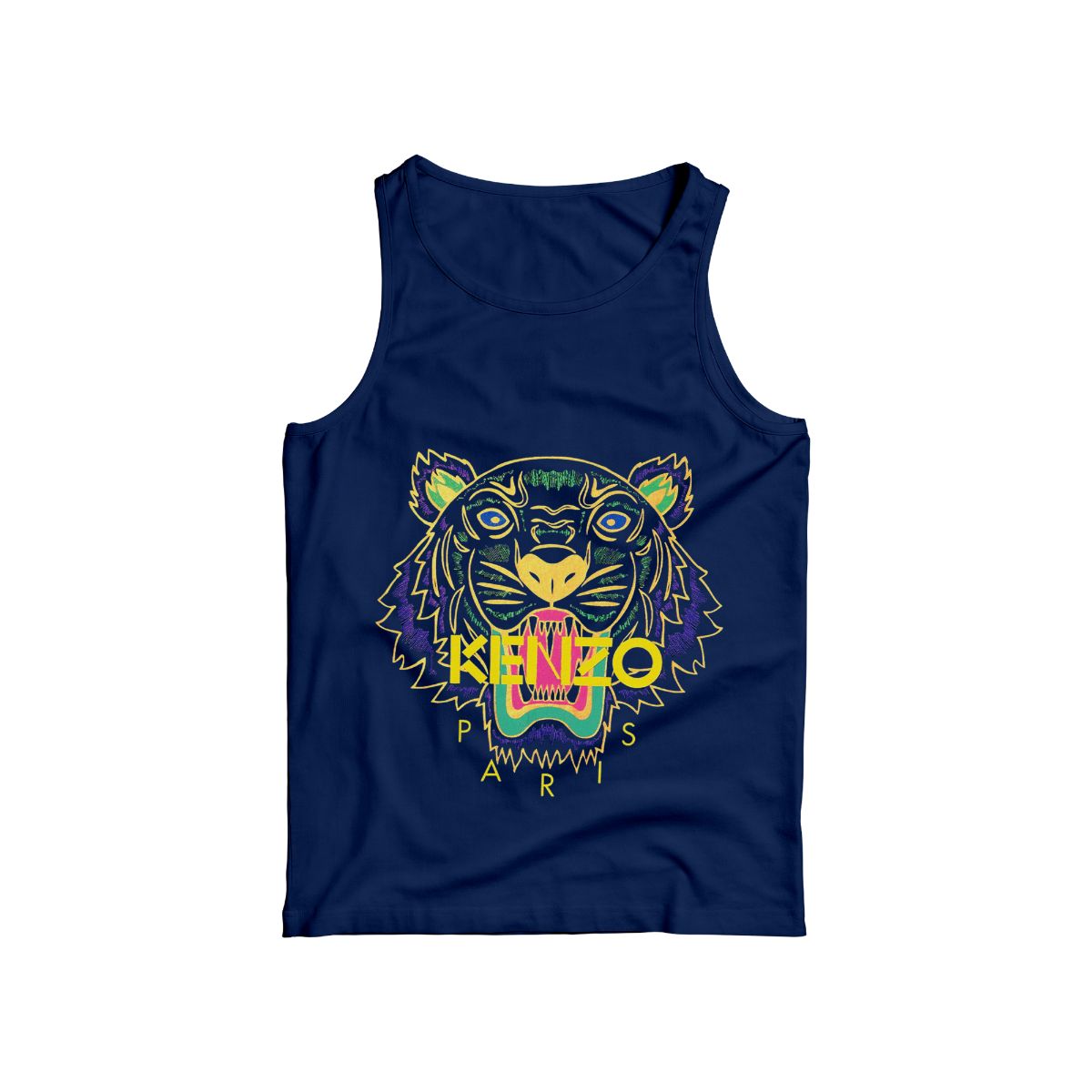 Colorful Tiger Graphic T-Shirt – Bold Streetwear Animal Print Tee