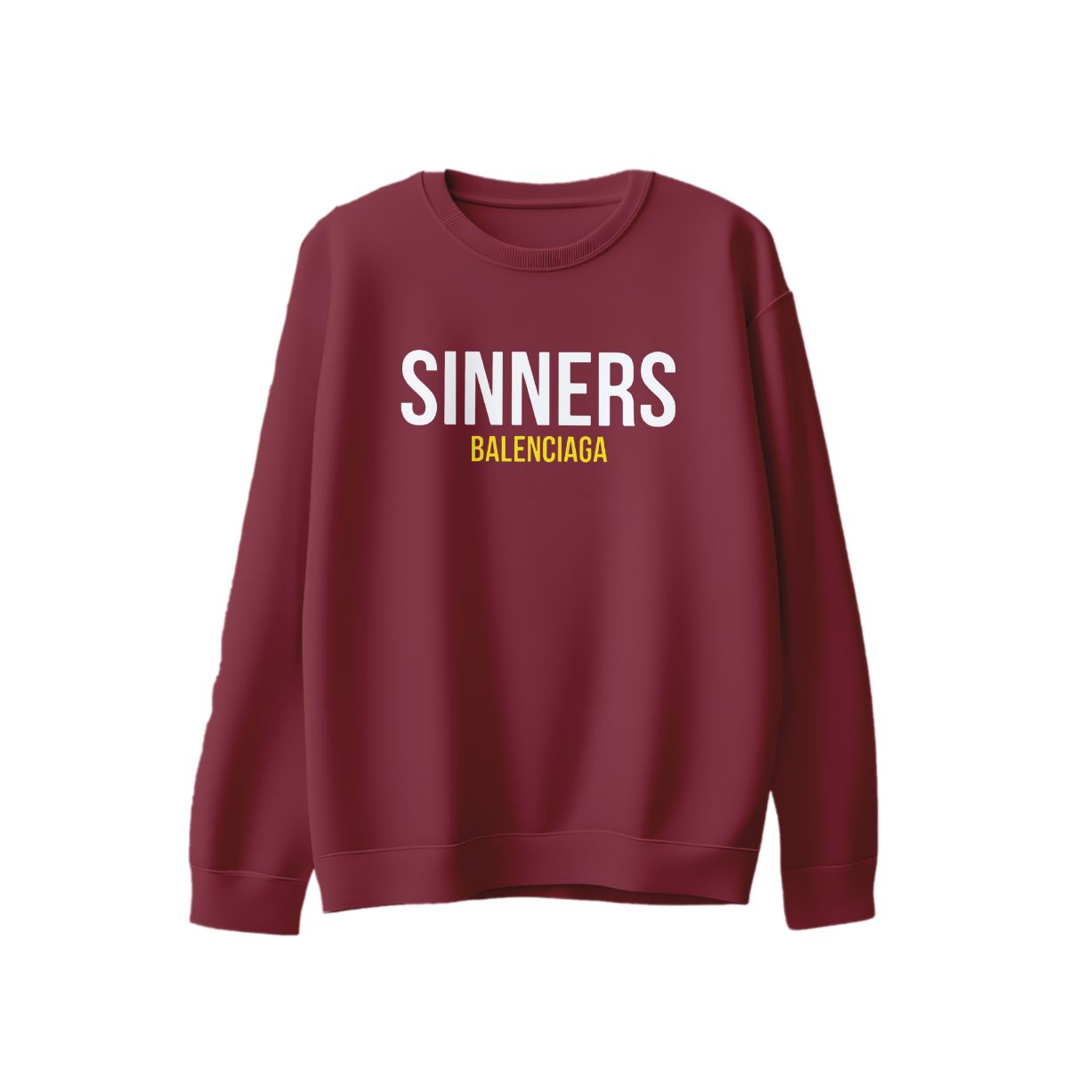 Balenciaga Sinners Oversized T-Shirt Red Graphic Tee Streetwear Parody