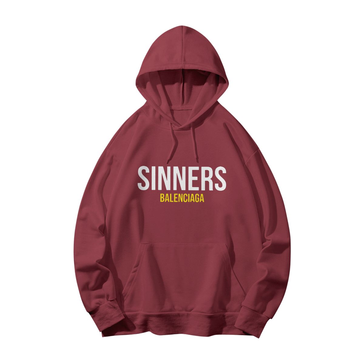 Balenciaga Sinners Oversized T-Shirt Red Graphic Tee Streetwear Parody