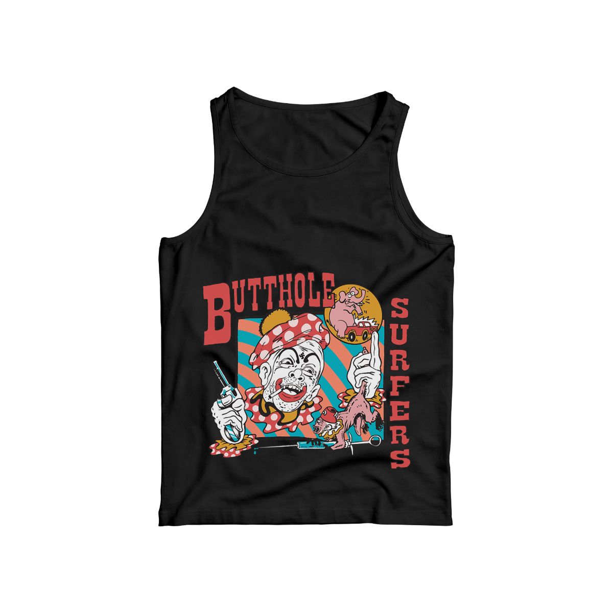 Butthole Surfers Graphic T-Shirt – Vintage Punk Rock Cartoon Art Tee