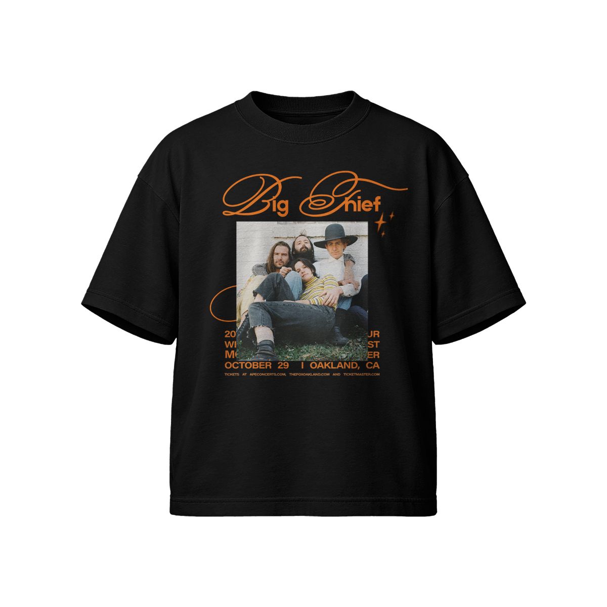 Big Thief Tour Poster T-Shirt – Indie Folk Band Vintage Concert Tee