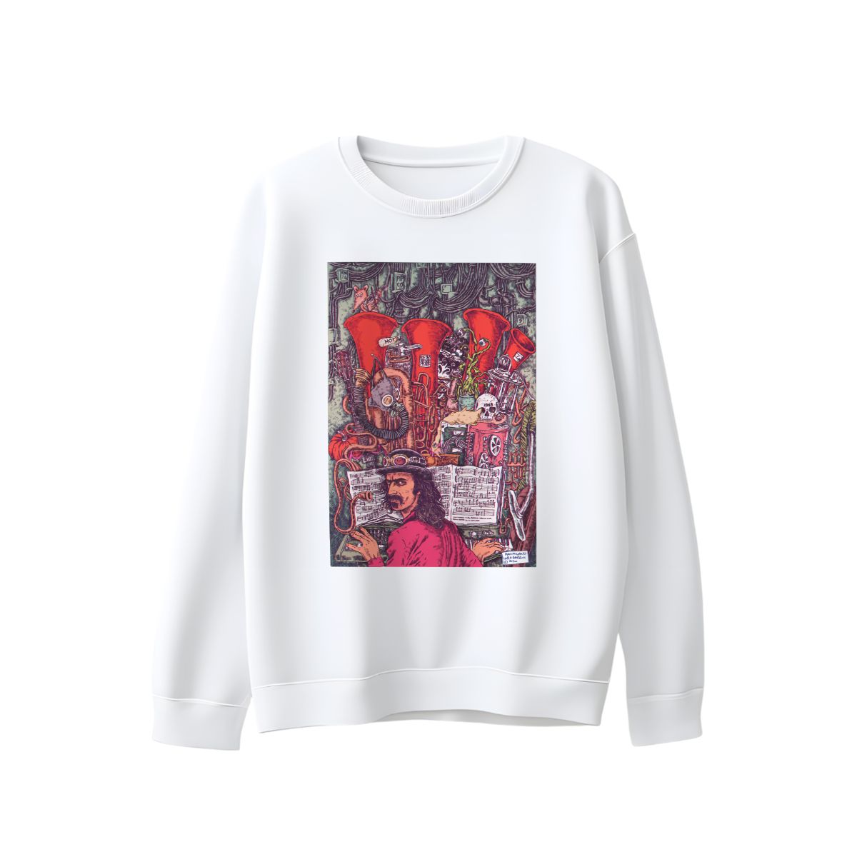 Frank Zappa Inspired Graphic T-Shirt – Vintage Music Art Tee, Experimental Rock Shirt