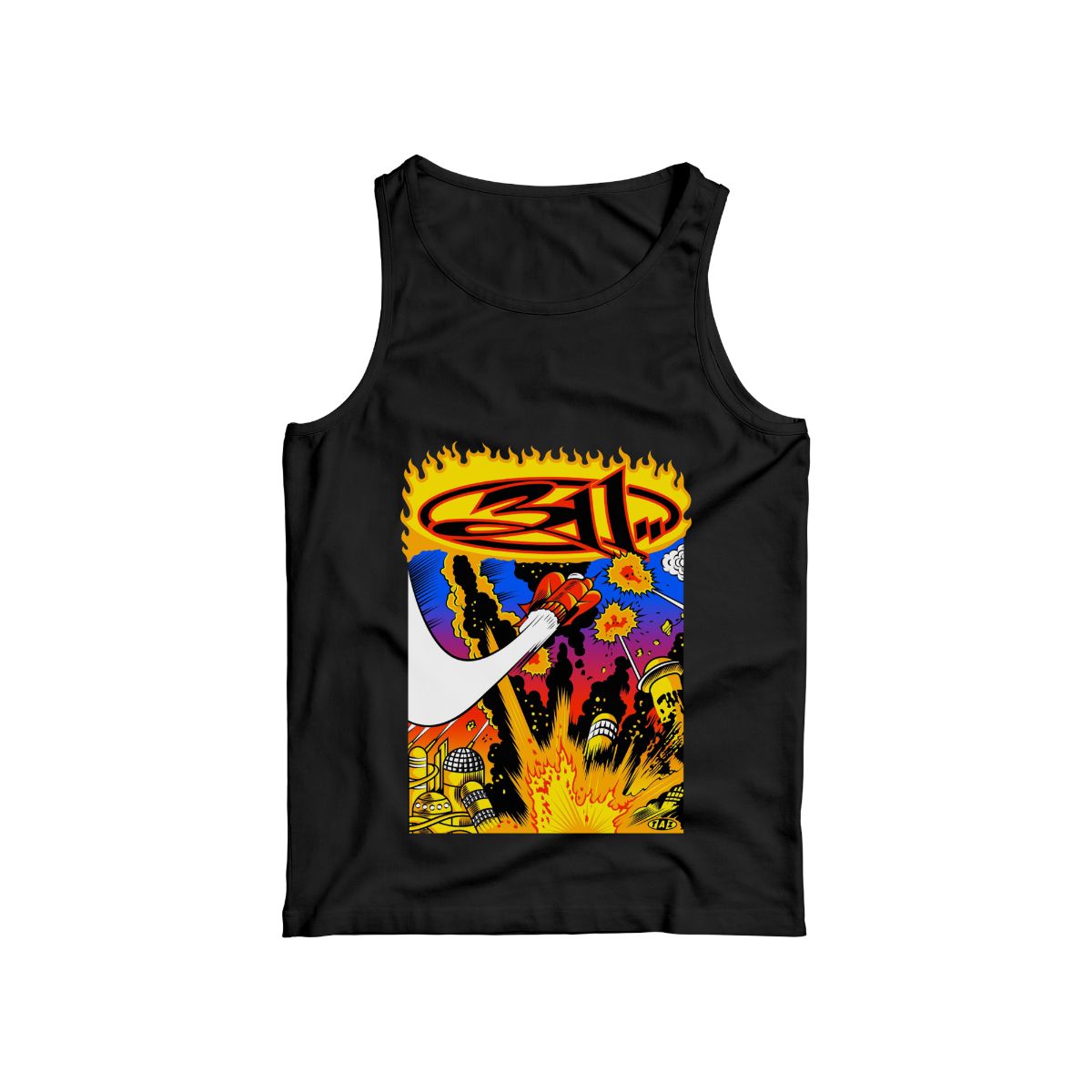 311 Inspired Graphic T-Shirt – Retro Explosion Art Rock Tee
