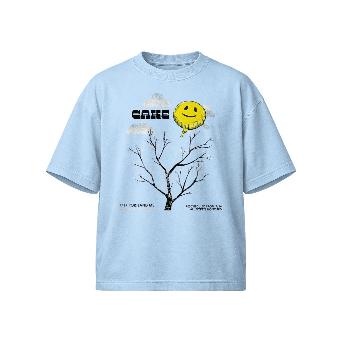 CAKE Band Balloon Tree T-Shirt – Indie Rock Artistic Graphic Tee
