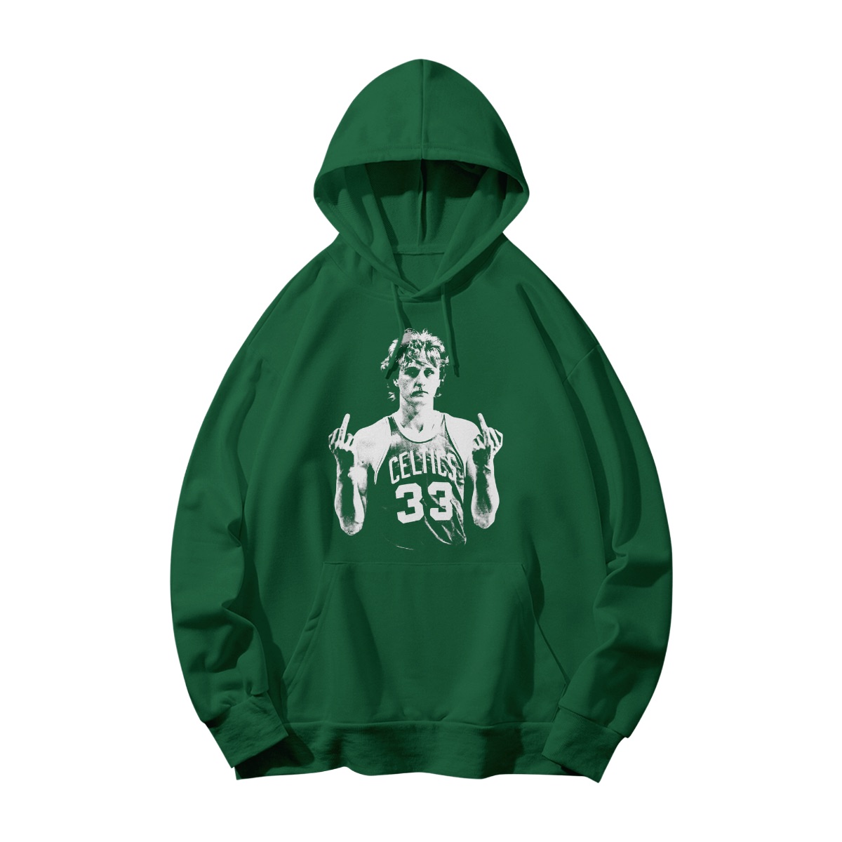 Vintage Basketball Legend Graphic Tee – Larry Bird Celtics 33 Black T-Shirt