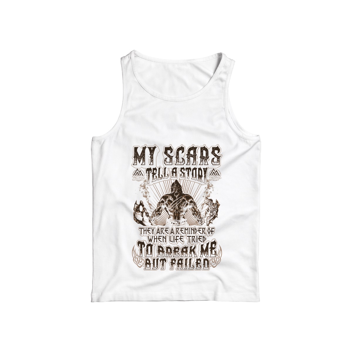 My Scars Tell a Story Graphic T-Shirt – Vintage Warrior Streetwear Tee