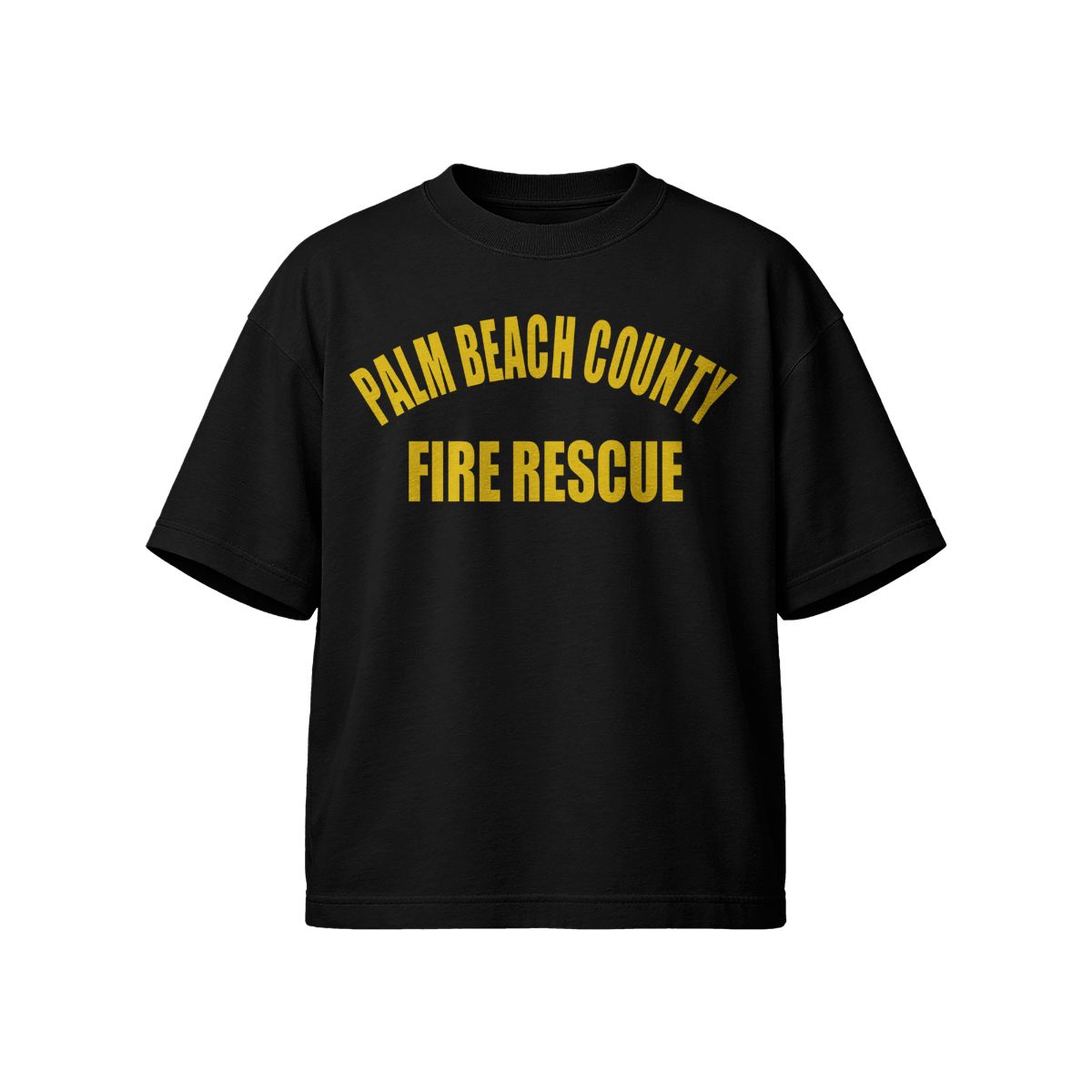 Palm Beach County Fire Rescue Logo Tee – Minimal Front Graphic Streetwear T-Shirt