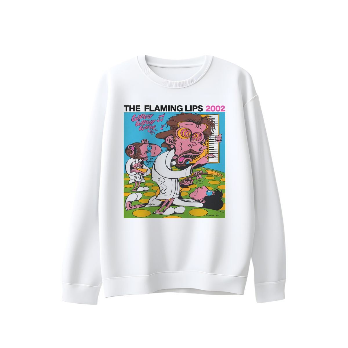 The Flaming Lips Psychedelic Graphic T-Shirt – Retro Indie Rock Neon Art Tee