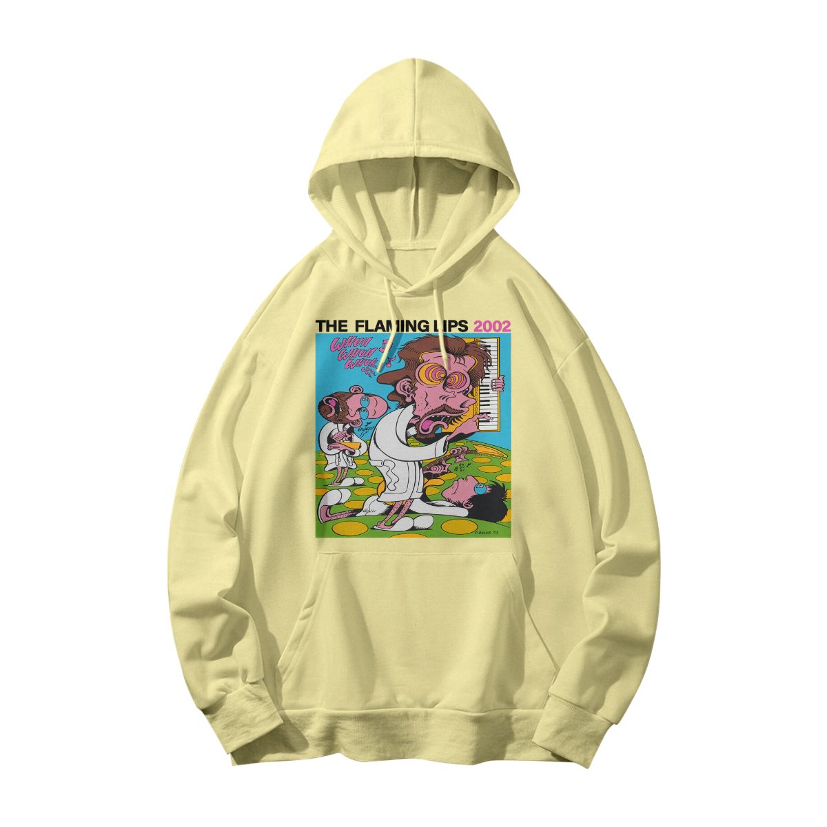 The Flaming Lips Psychedelic Graphic T-Shirt – Retro Indie Rock Neon Art Tee