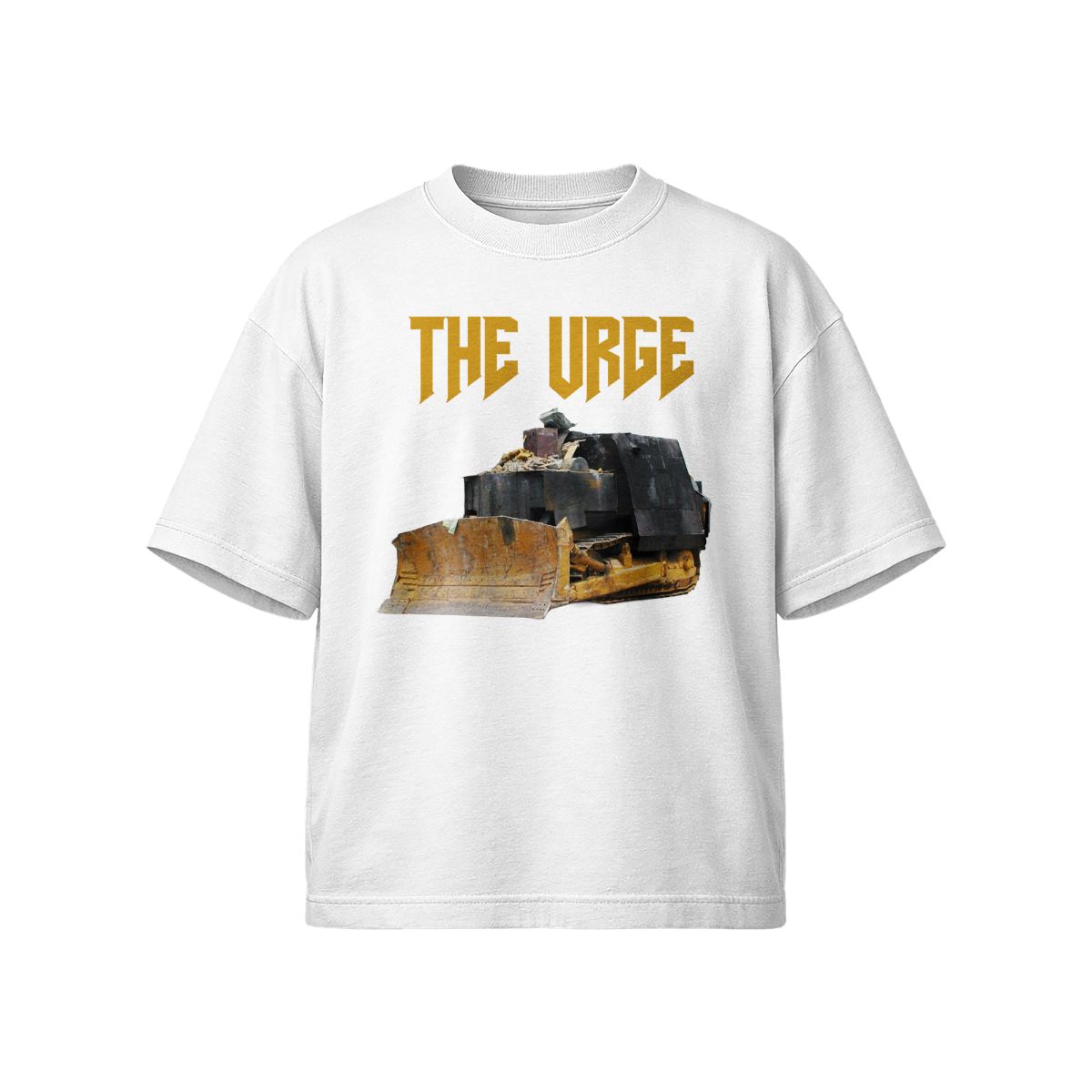 The Urge Graphic T-Shirt – Industrial Bulldozer Streetwear Heavy Graphic Tee