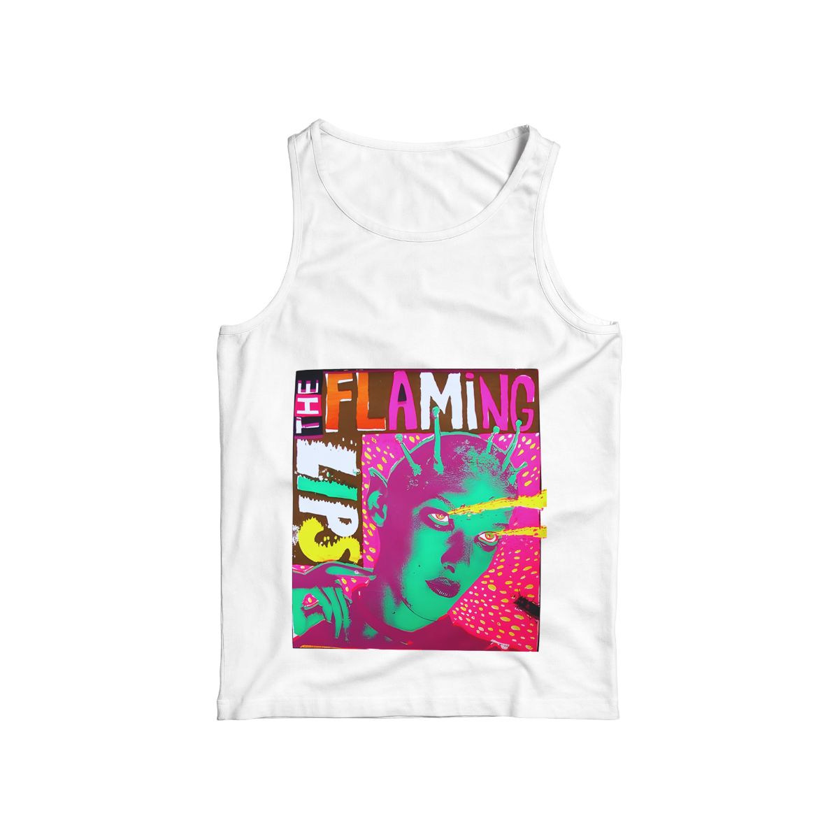 Psychedelic Alien Graphic T-Shirt "The Flaming" Abstract Art Streetwear Tee for Men & Women