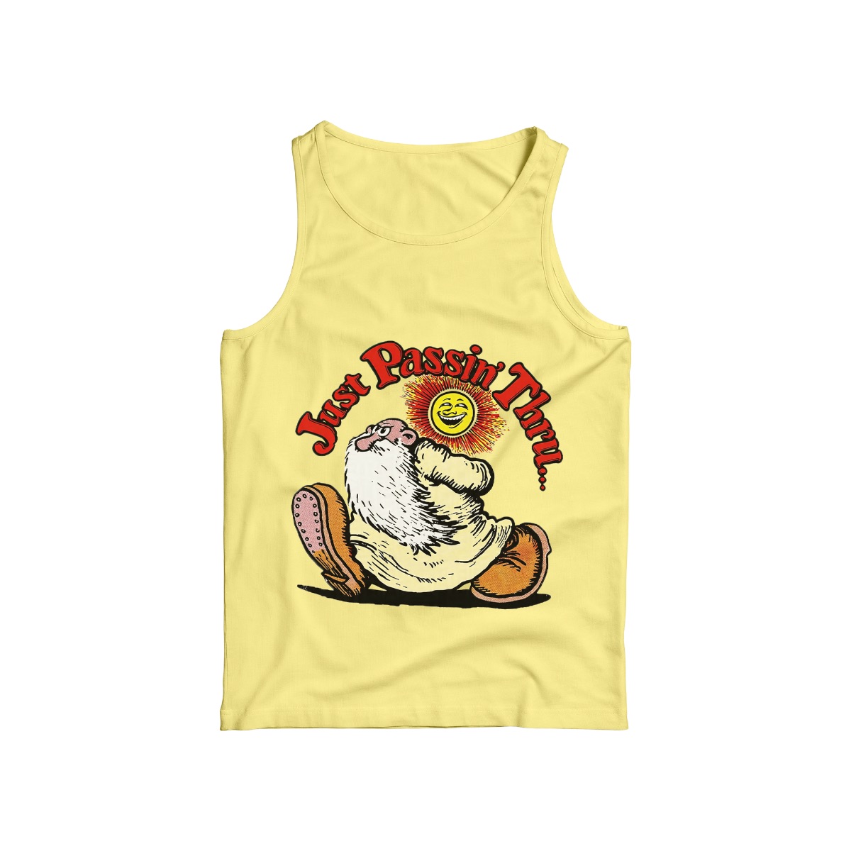 Just Passin’ Thru Vintage Graphic T-Shirt – Retro Humor Relaxed Fit Tee