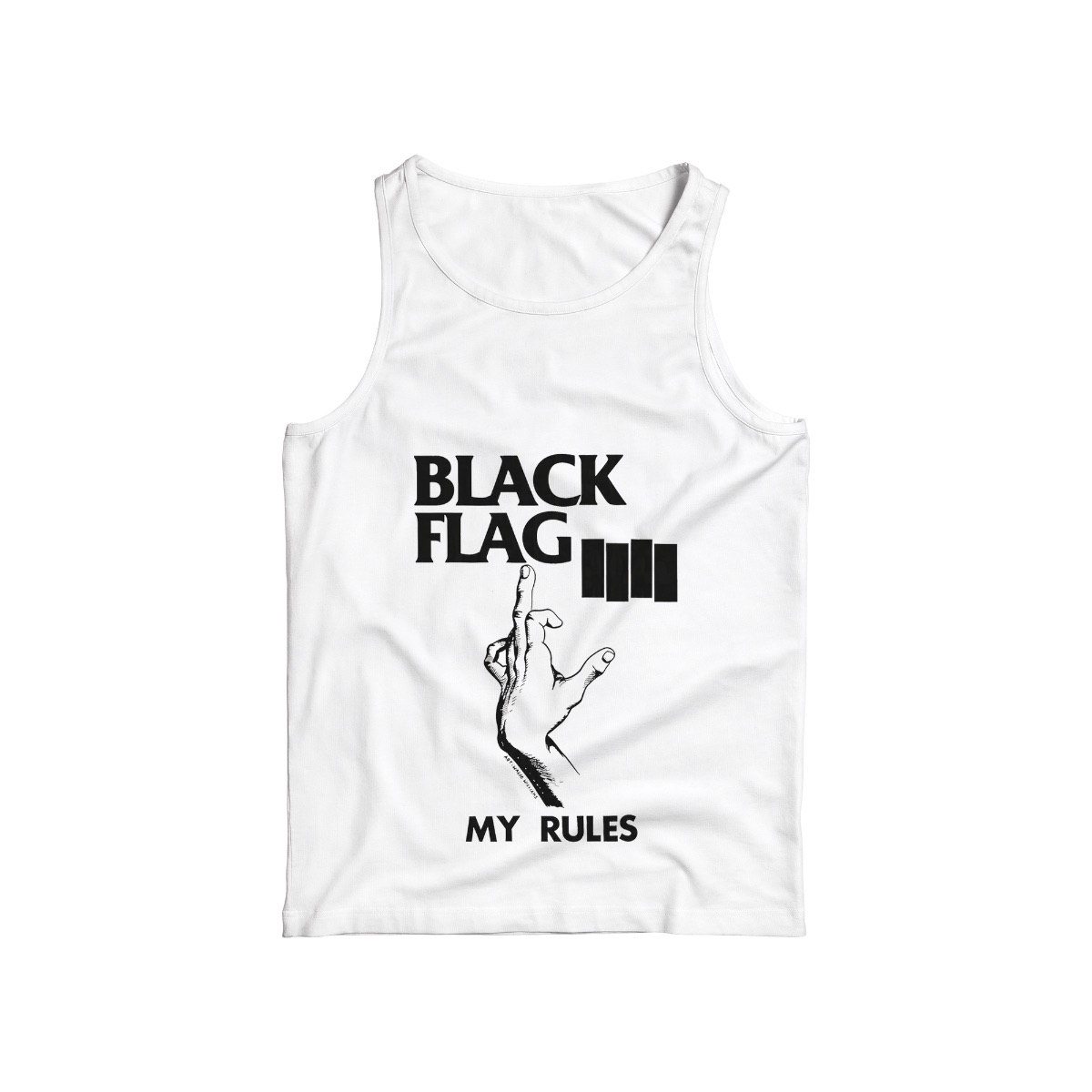 Black Flag My Rules Punk Graphic T-Shirt – Edgy Streetwear Tee