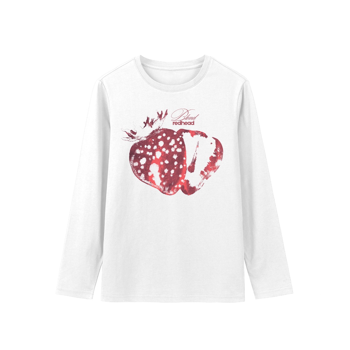 Blond Redhead Strawberry Graphic T-Shirt – Artistic Fruit Aesthetic Tee