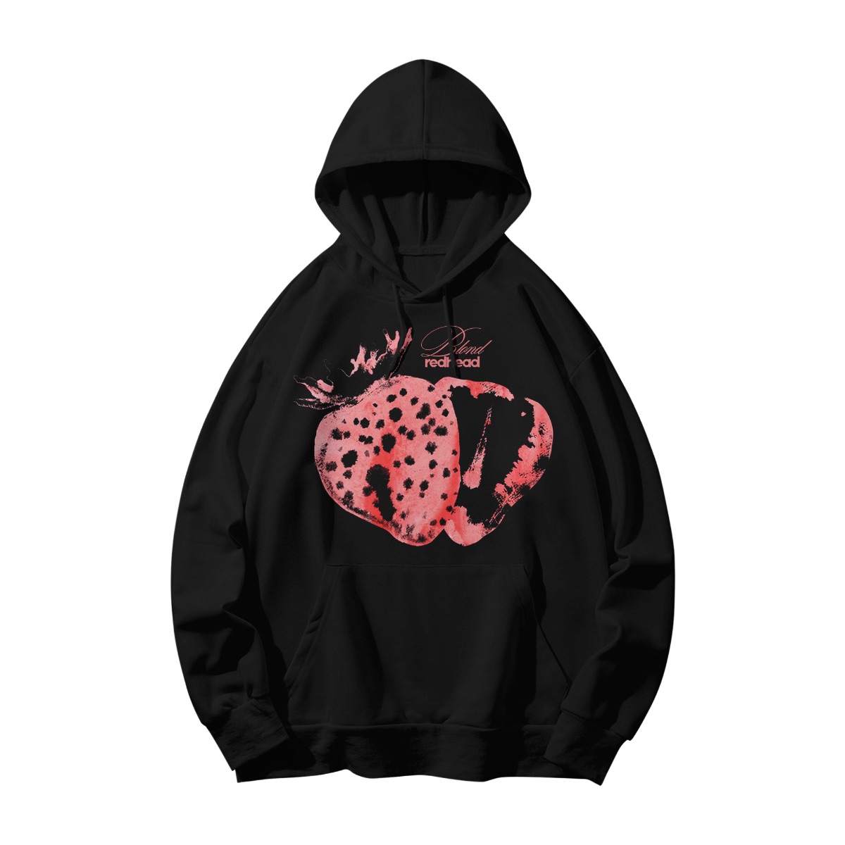 Blond Redhead Strawberry Graphic T-Shirt – Artistic Fruit Aesthetic Tee