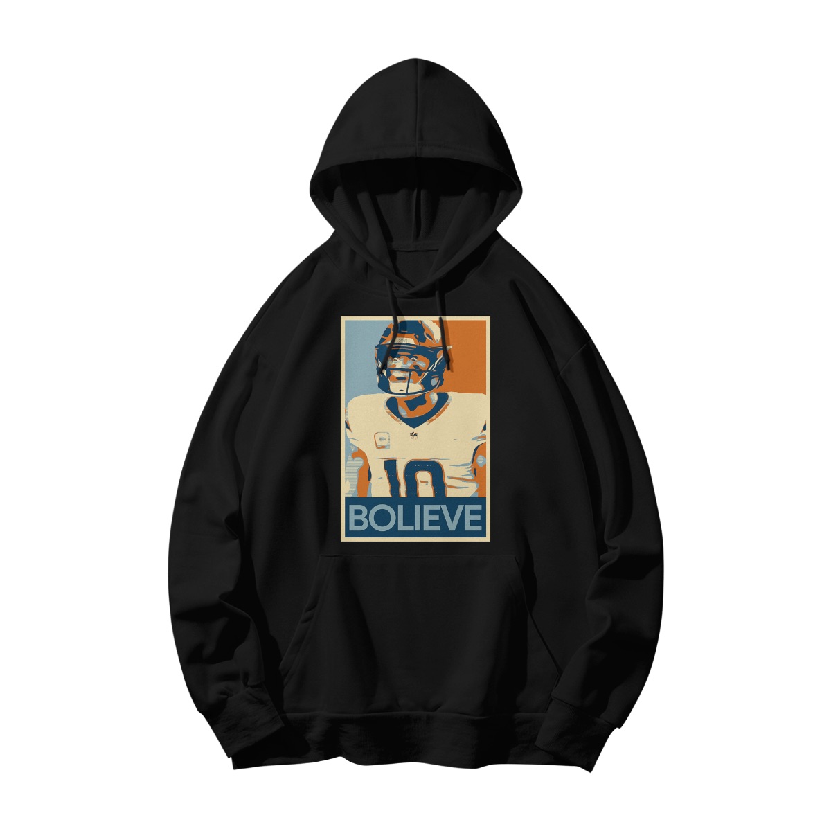 Bolieve Football Graphic T-Shirt – Vintage Sports Motivation Poster Tee