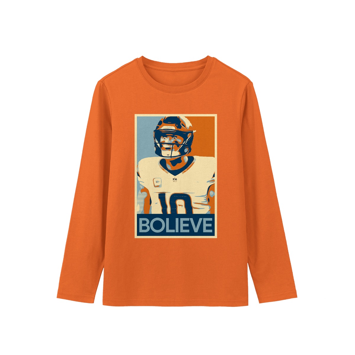 Bolieve Football Graphic T-Shirt – Vintage Sports Motivation Poster Tee
