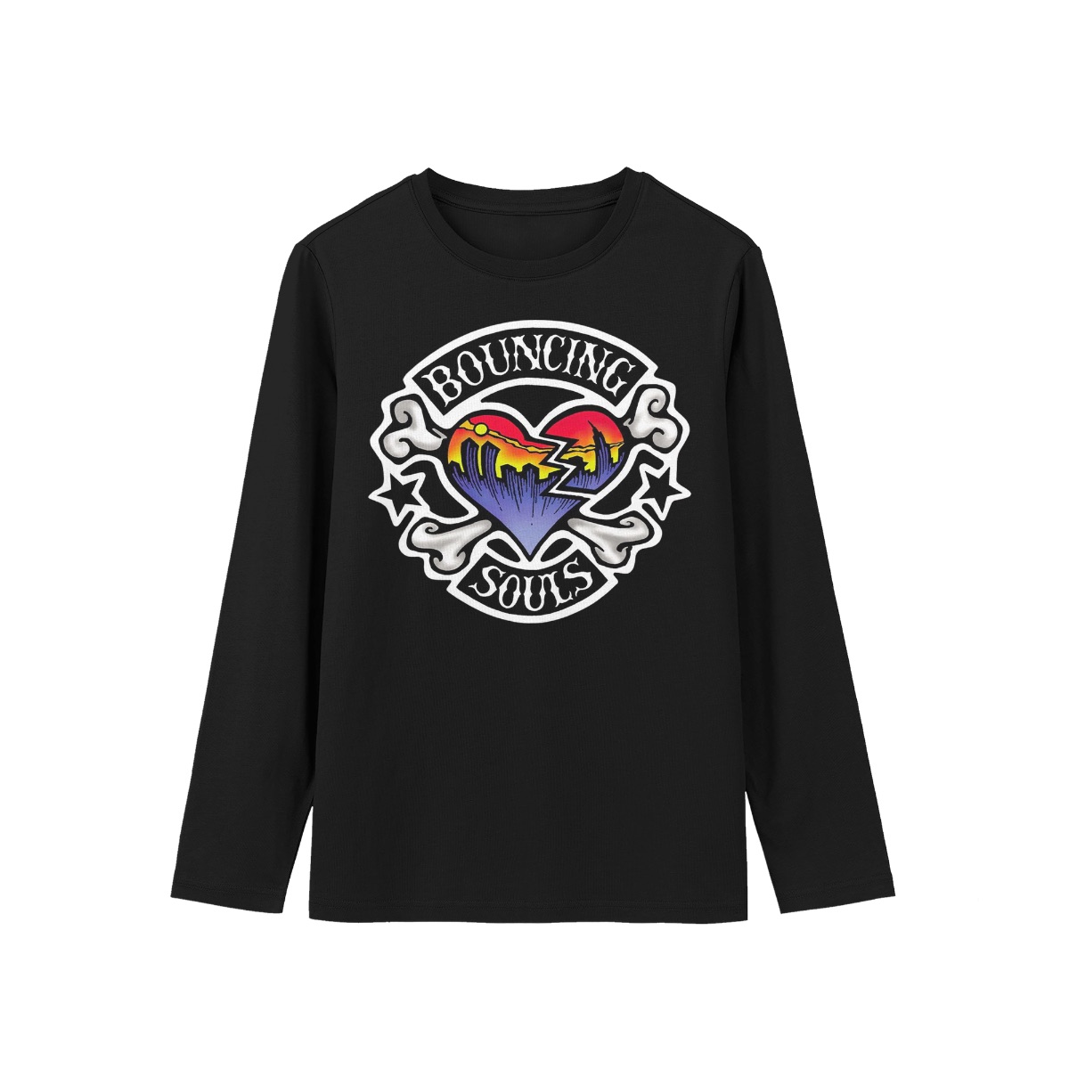 Bouncing Souls T-Shirt – Punk Rock Heart City Graphic Vintage Style Tee