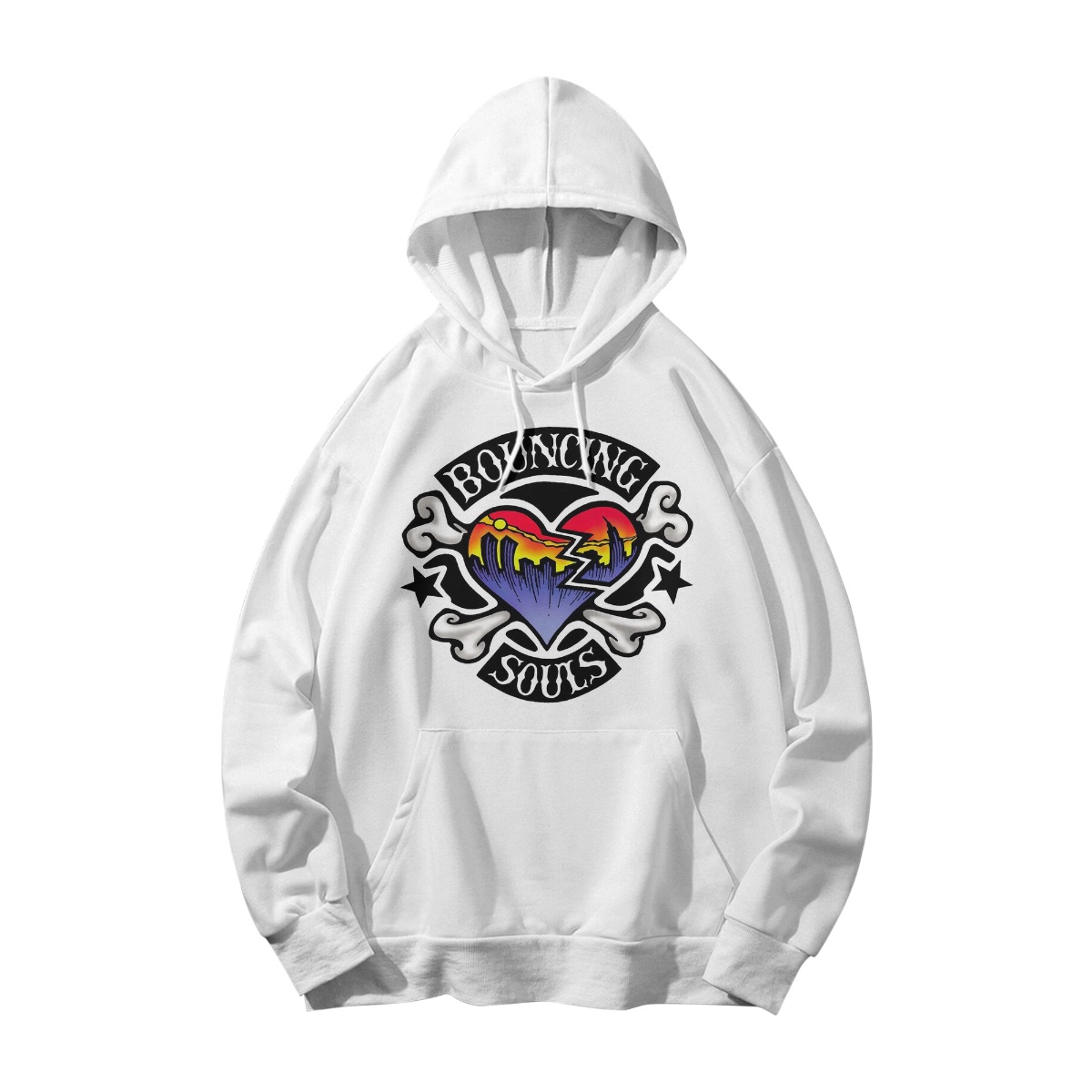 Bouncing Souls T-Shirt – Punk Rock Heart City Graphic Vintage Style Tee