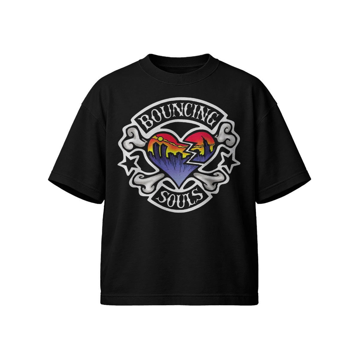 Bouncing Souls T-Shirt – Punk Rock Heart City Graphic Vintage Style Tee